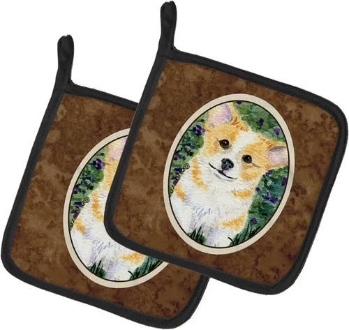 Miniatura 186 de Caroline's Treasures SS8617PTHD - Juego de soportes para ollas de cocina resistentes al calor, almohadillas calientes para horno para cocinar, Husky