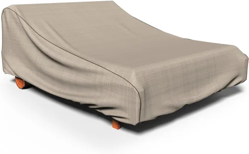 Miniatura 10 de Budge English Garden - Funda para tumbona de patio (paquete de 2) resistente e impermeable, grande, tweed marrón