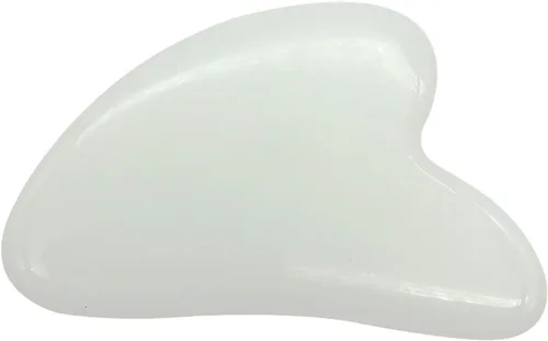 Miniatura 7 de Fekuar Natural Rock Quartz Gua Sha Herramienta de masaje para piel corporal facial, tabla de raspado de cristal para terapia de acupuntura SPA