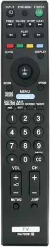 RM-YD081 Reemplazo de control remoto para Sony Bravia LED Smart TV KDL-22EX355 KDL-22EX357 KDL-32BX353 KDL-32BX354 KDL-32BX355 KDL-32BX356
