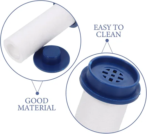 Miniatura 9 de Artibetter Cartucho de repuesto de filtro de ducha de fibra PP de alta presión para cabezal de rociador, núcleo de filtro elástico para filtración
