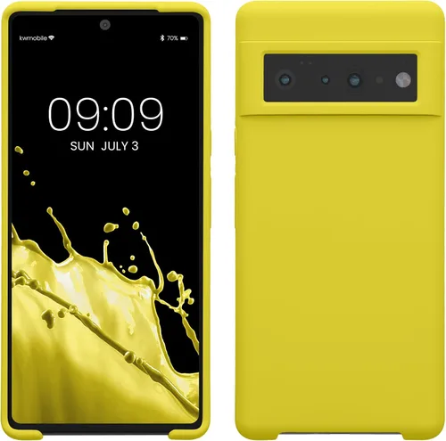 Miniatura 92 de kwmobile Funda Compatible con Google Pixel 6 Pro - Funda de Teléfono de Silicona TPU con Acabado Suave - Azul Caribe