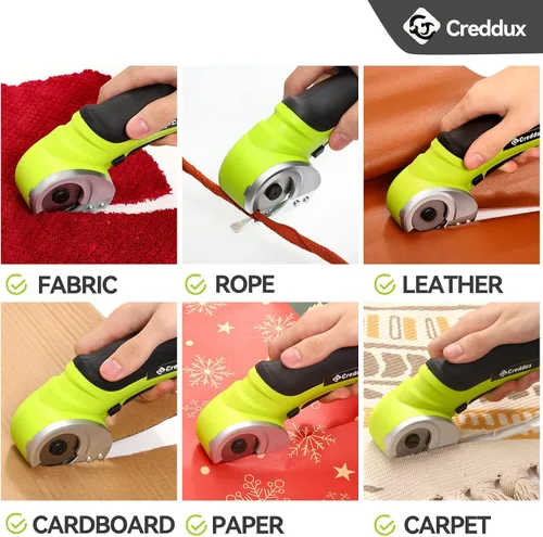 Miniatura 7 de Tijeras eléctricas inalámbricas, herramienta de corte de cartón de 4.2 V para alfombras de cartón, paquetes de cuero, plástico, con batería