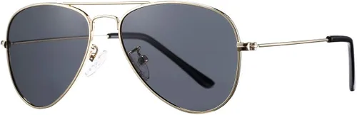 COASION Gafas de sol de aviador pequeñas polarizadas clásicas para niños bebés niñas y niños de 2 a 10 años 1969in