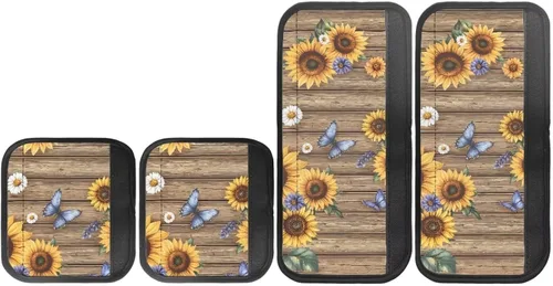 Miniatura 18 de Juego de 4 fundas protectoras de repuesto para manija de puerta de refrigerador con temática de té de la tarde para microondas, horno, refrigerador