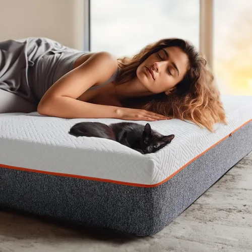 Miniatura 6 de Marsail Colchón de tamaño individual, espuma viscoelástica de gel de 6 pulgadas, colchón de cama individual de firmeza media en una caja para alivio