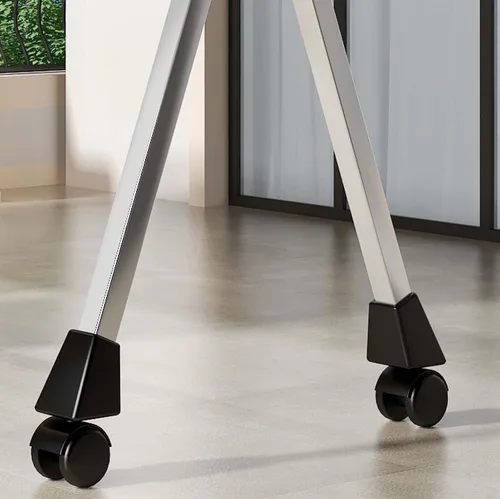 Miniatura 5 de HUHJYUGE Estante de secado de ropa plegable, estante de lavandería con ruedas, estante de ropa resistente, soporte plegable para ahorrar espacio