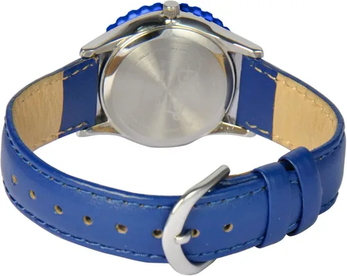 Miniatura 2 de Disney Mickey Mouse Kids' Bezel Stainless Steel Time Teacher Analog Nylon Strap Watch