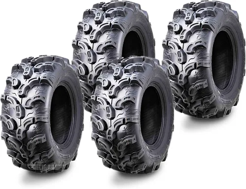 Miniatura 8 de WANDA Juego de 4 neumáticos Premium ATV/UTV 25x8-12 25x8x12 delanteros y traseros Super Lug Mud