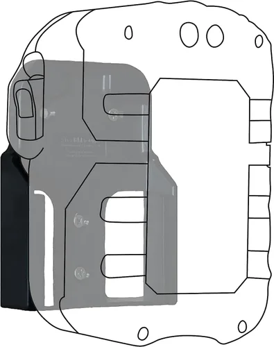 Miniatura 2 de Soporte de batería StealthMounts compatible con Ridgid 18V (paquete de 12) - Negro Soportes de batería StealthMounts Fabricado en el Reino Unido