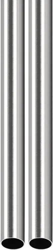 DTGN Tubo de acero inoxidable 304 de 0.394 in x 0.016 in x 9.843 in (ODxWall TxL) - Paquete de 2 - Bueno para equipos de maquinaria - Tubería de