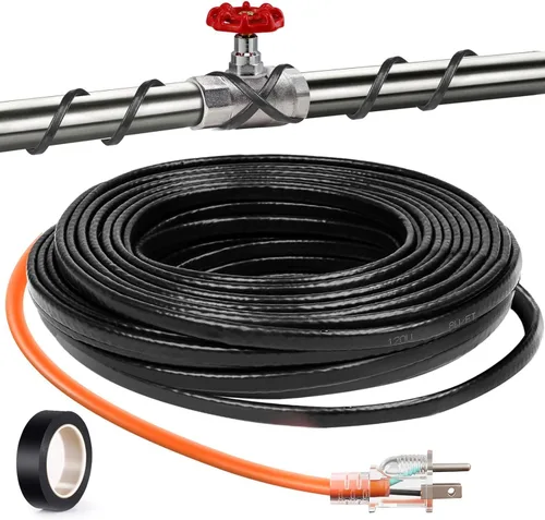Miniatura 8 de Heat Tape - Cable de calefacción de deshielo, para tubos de metal o plástico, para proteger tuberías de agua contra la congelación, temperatura