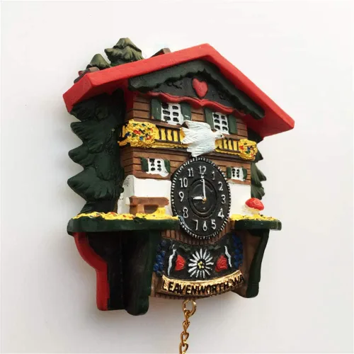 Miniatura 4 de Reloj de cuco estilo Leavenworth Washington State USA America Nevera Magnet Souvenir Gift Collection