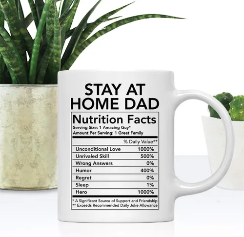 Miniatura 2 de Andaz Press Divertida taza de té de café de cerámica de 11 onzas, regalo de agradecimiento, datos nutricionales del ejército, paquete de 1, ideas