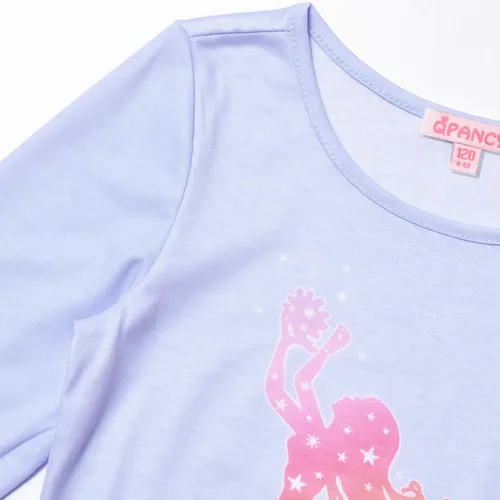 Miniatura 2 de QPANCY Conjunto de pijamas a juego para niñas y muñecas, pijamas de manga larga para otoño e invierno