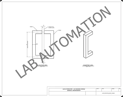 Miniatura 8 de Manija de puerta de ducha – Puertas de cristal de ducha de alta calidad – Manija de puerta de vidrio de acero inoxidable – Diseño duradero y Cromado