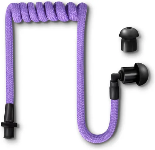 Miniatura 12 de Tubeez Walkie Talkie Auricular con tapones negros para los oídos – Tubo roscado de bloqueo de humedad que se adapta a cualquier auricular de radio