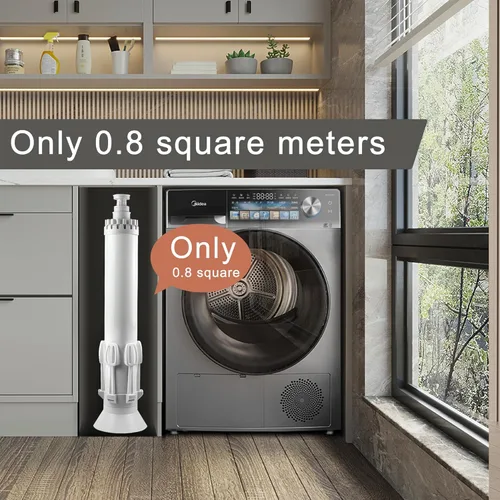 Miniatura 2 de Tendedero plegable de 4 patas con ruedas, portátil, de gran capacidad, ahorro de espacio, plegable, para uso doméstico en interiores y exteriores