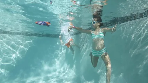 Miniatura 4 de Wahu Aqua Rocket - Juguete de piscina subacuática para niños a partir de 5 años, juego de juguete acuático para niños con cohete y juguete de buceo