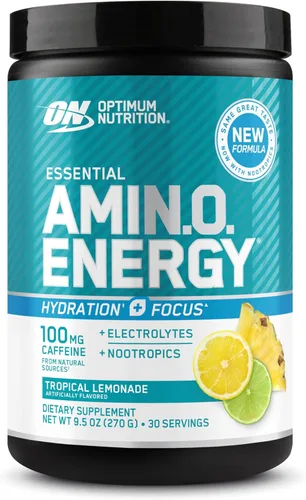 Miniatura 16 de Optimum Nutrition Amino Energy Plus Electrolytes - Bebida energética con aminoácidos y electrolitos para hidratación, sin azúcar, con BCAA, sabor