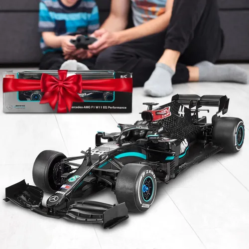 Miniatura 6 de Voltz Toys Vehículo de Control Remoto Licenciado Auténtico 1:12 Mercedes-Benz F1 W11 - RC para Niños y Adultos - RC de 2.4GHz para Regalo