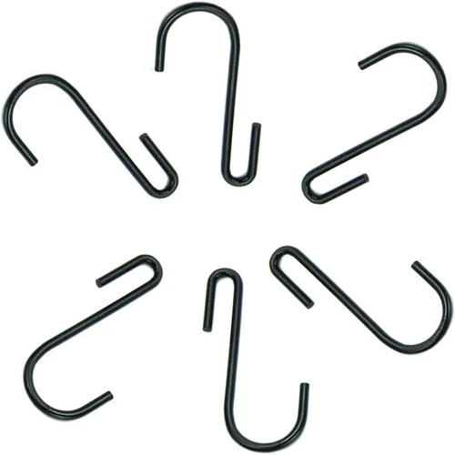 Miniatura 2 de Huji Ganchos colgantes resistentes en forma de S para utensilios de cocina, ollas, sartenes, utensilios (juego de 6 ganchos)