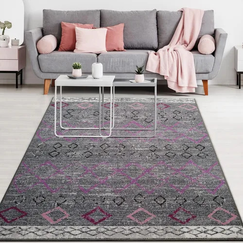 Miniatura 8 de Antep Rugs - Alfombras antideslizantes de 2 x 7 pies (antideslizante) con parte trasera de goma, de estilo antiguo, bohemio, marroquí y con pelo Azul