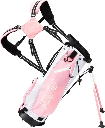 Miniatura 8 de KVV Bolsa de soporte de golf junior, bolsa de soporte de golf ligera para niños de 4-6/7-9/10-12 años