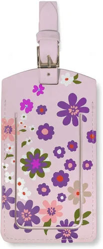 Kate Spade New York Bonita etiqueta de equipaje para mujer, etiqueta de maleta de cuero vegano duradera, identificador único de equipaje, Pacific