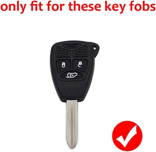 Miniatura 2 de 2 fundas para llavero para Jeep Dodge con llavero para Pacifica 200 Sebring Dodge Avenger Charger Durango Magnum Jeep Commander Grand Cherokee