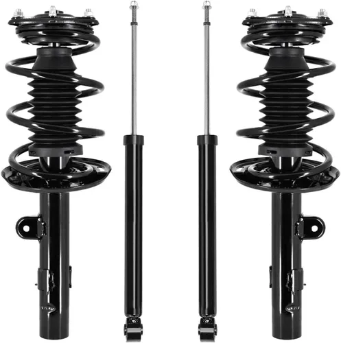 Miniatura 56 de Detroit Axle - Puntales y Amortiguadores para Chevy Traverse Buick Enclave GMC Acadia Saturn Outlook 2007-2012, 2 puntales delanteros con resorte