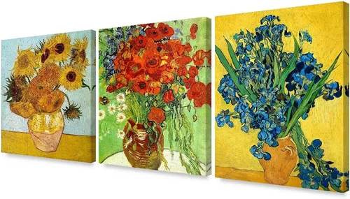 Miniatura 35 de Serie de pinturas de Vincent Van Gogh (favoritos). Reproducción de arte clásico de Van Gogh, impreso en lienzo Noche estrellada