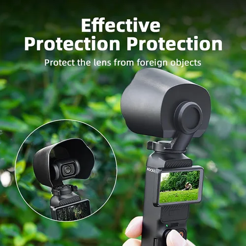Miniatura 3 de Parasol para lente de cámara DJI OSMO Pocket 3 Lens Protective Cover Guard Parasol Anti-Glare Lens Sun Hood Cap Accesorios