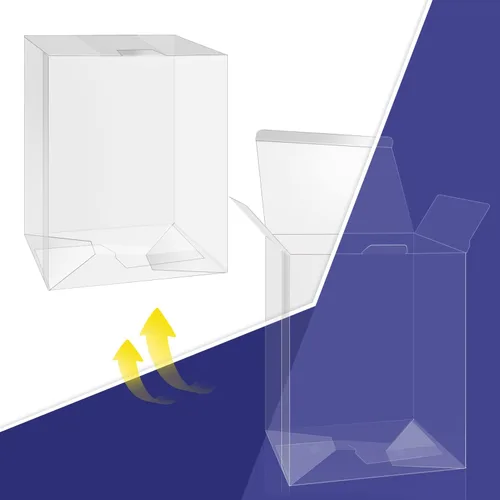 Miniatura 7 de Paquete de 100 fundas protectoras transparentes compatibles con Funko, figuras pop de 4 pulgadas, protectores de plástico grueso y fuerte