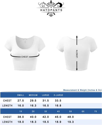 Miniatura 7 de HATOPANTS - Ombliguera básica de algodón con cuello redondo y manga corta, para mujer