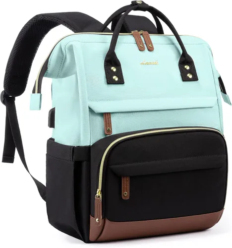 Miniatura 16 de LOVEVOOK Mochila para Laptop para Mujeres, Mochilas de Trabajo y Negocios de 17 Pulgadas Bolso con Gran Capacidad, Bolsa de Enfermera Impermeable