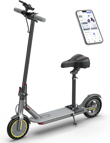 Miniatura 13 de Joyhis Electric Scooter for Adults - 19/22MPH & 15/22Mile Range, 8.5"/10" Solid Tires Folding Commuter E-Scooter with Dual Suspension, App Control &