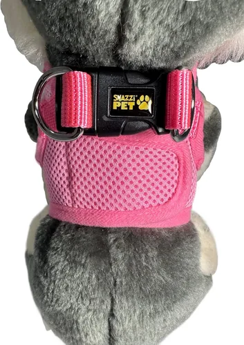 Miniatura 3 de Arnés para perros de malla suave, cómodo para razas pequeñas, cachorros, juguetes, de 2 a 16 lb, en color rosa bebé, azul, negro, rojo, camuflado
