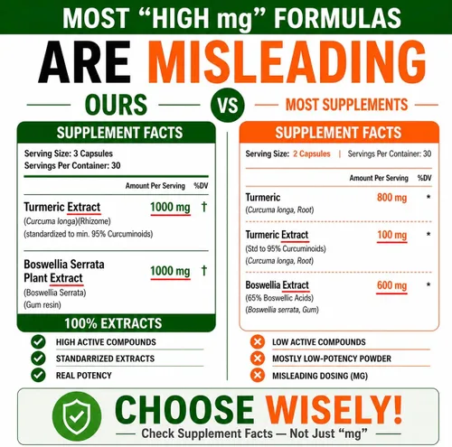 Miniatura 6 de Suplemento de extracto de boswellia de cúrcuma 2000 mg - Boswellia Serrata extra fuerte con curcumina de cúrcuma - 95% curcuminoides con cápsulas