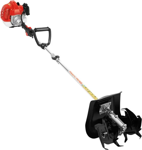 Mini cultivador inalámbrico, 42.7 CC 2 tiempos de gasolina Rototiller inalámbrico cultivador de jardín granja 6500 RPM máximo máquina cortadora de