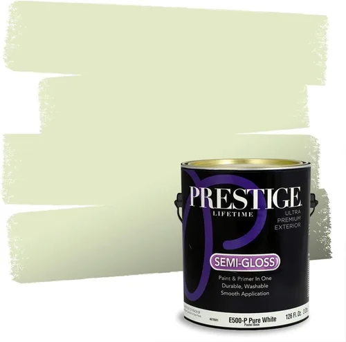 Miniatura 189 de PRESTIGE Pinturas Pintura interior e imprimación en uno, 1 galón, cáscara de huevo, aventura