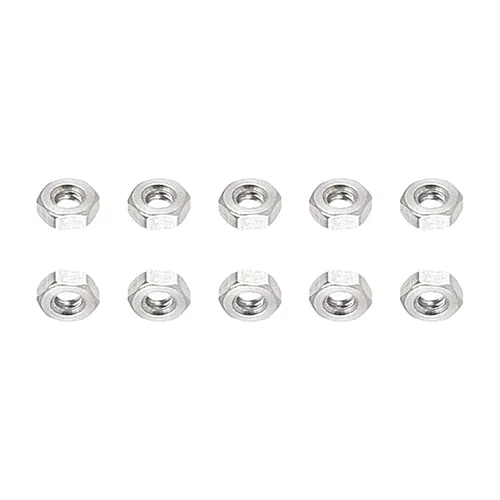 DTGN Tuercas hexagonales M1.0.236x0.014 in (DxP), paquete de 25, buenas para reparación de garaje en casa, tuercas hexagonales de acero inoxidable