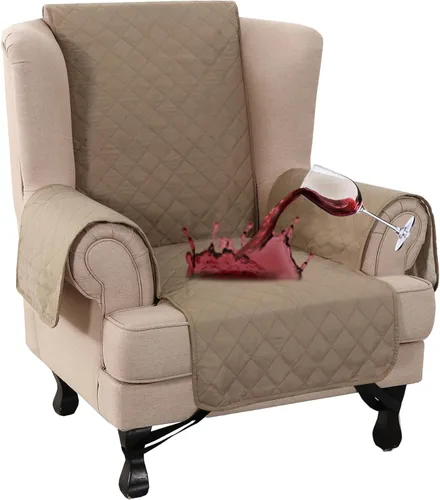 Miniatura 21 de Turquoize Funda 100% Impermeable para Sillón de Ala Fundas para Sillón de Ala con Brazos Protector de Silla Sofá Protector Triple Antideslizante