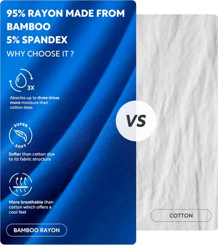 Miniatura 4 de Separatec Ropa interior transpirable de rayón refrescante para hombre, hecho de bambú, calzoncillos tipo bóxer para hombres, bolsa de bola, paquete