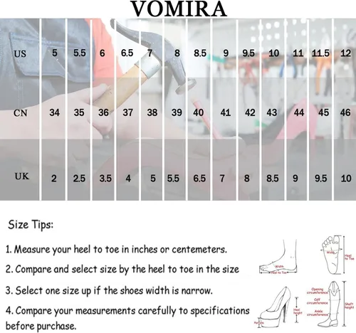 Miniatura 6 de VOMIRA Botas de tobillo para mujer, tacón alto grueso, puntera cuadrada, cremallera lateral, botas elásticas de piel sintética, botas de plataforma