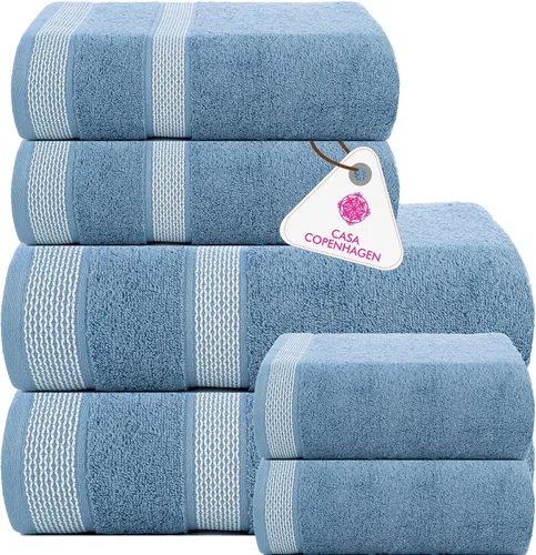Miniatura 27 de CASA COPENHAGEN Toallas clásicas para trapeador de bar, paquete de 12, 15 x 19 pulgadas, 100% algodón, altamente absorbentes y duraderas, toallas