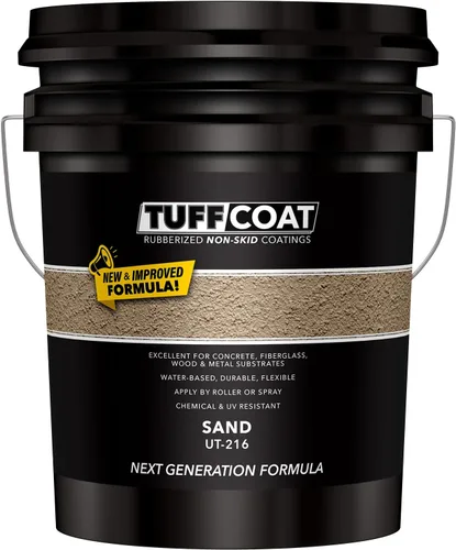 Miniatura 33 de Tuff Coat UT-213 Gris Medio - 5 Galones: Revestimiento sumergible, a base de agua, de goma antideslizante