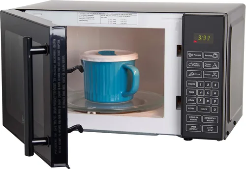 Miniatura 8 de Avanti MT81K1BH Horno microondas compacto de 700 vatios con 6 ajustes de cocción preestablecidos, descongelación de velocidad, panel de control