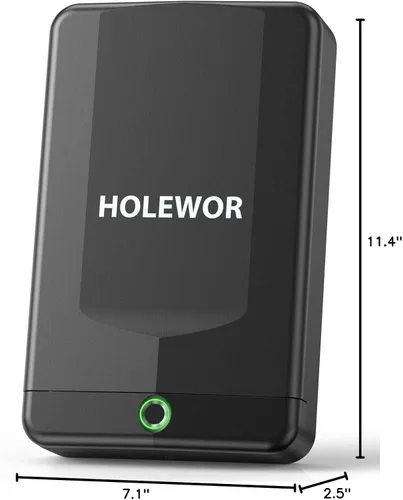 Miniatura 8 de HOLEWOR Caja Fuerte para Armas Pequeña Caja Fuerte para Pistola Caja de Bloqueo Biométrica para Pistola, Acceso Rápido por Huella Dactilar Funda