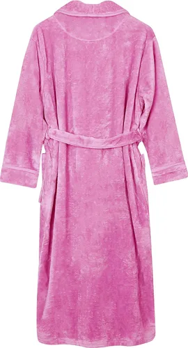 Miniatura 4 de NY Threads - Bata de baño en material de polar bata para spa de felpa suave con cuello chal para mujer
